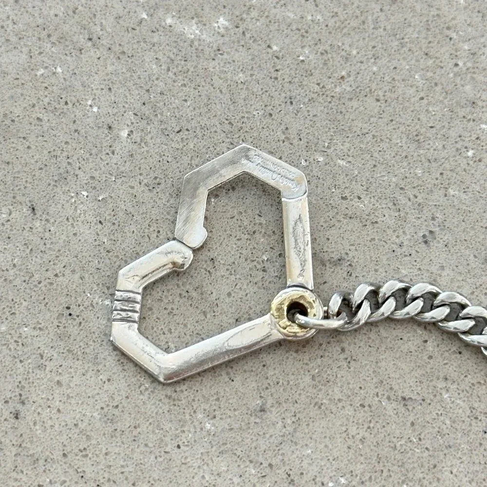 Vintage Kreisler Silver Curb Watch Chain